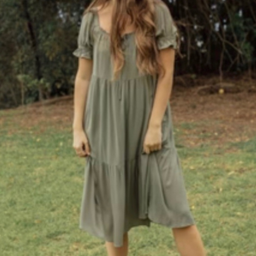 Gauzy tiered dress